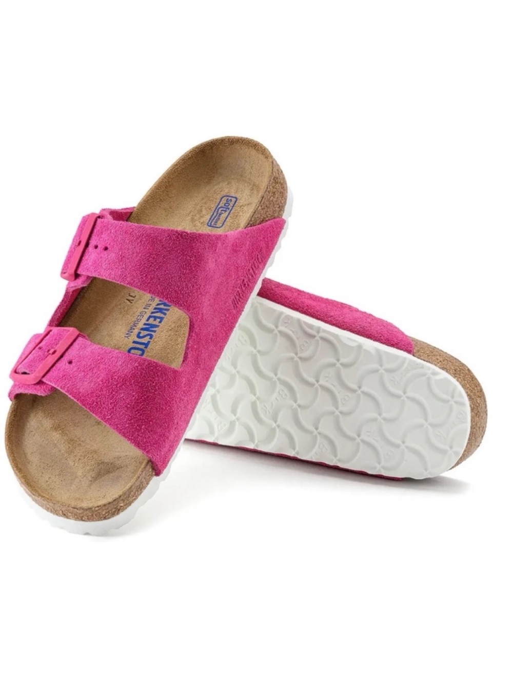 Birkenstock Arizona Soft Footbed Pink Nubuck EU 42/US Women’s 11 Seude Leather